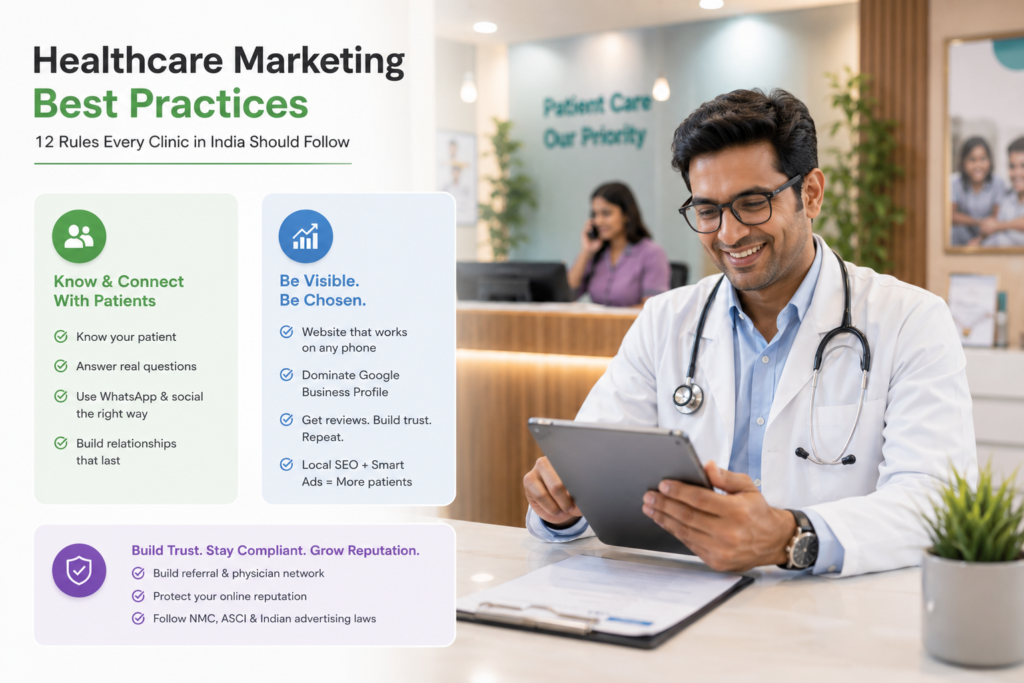 Healthcare Marketing Best Practices: 12 Rules Every Clinic in India Should Follow